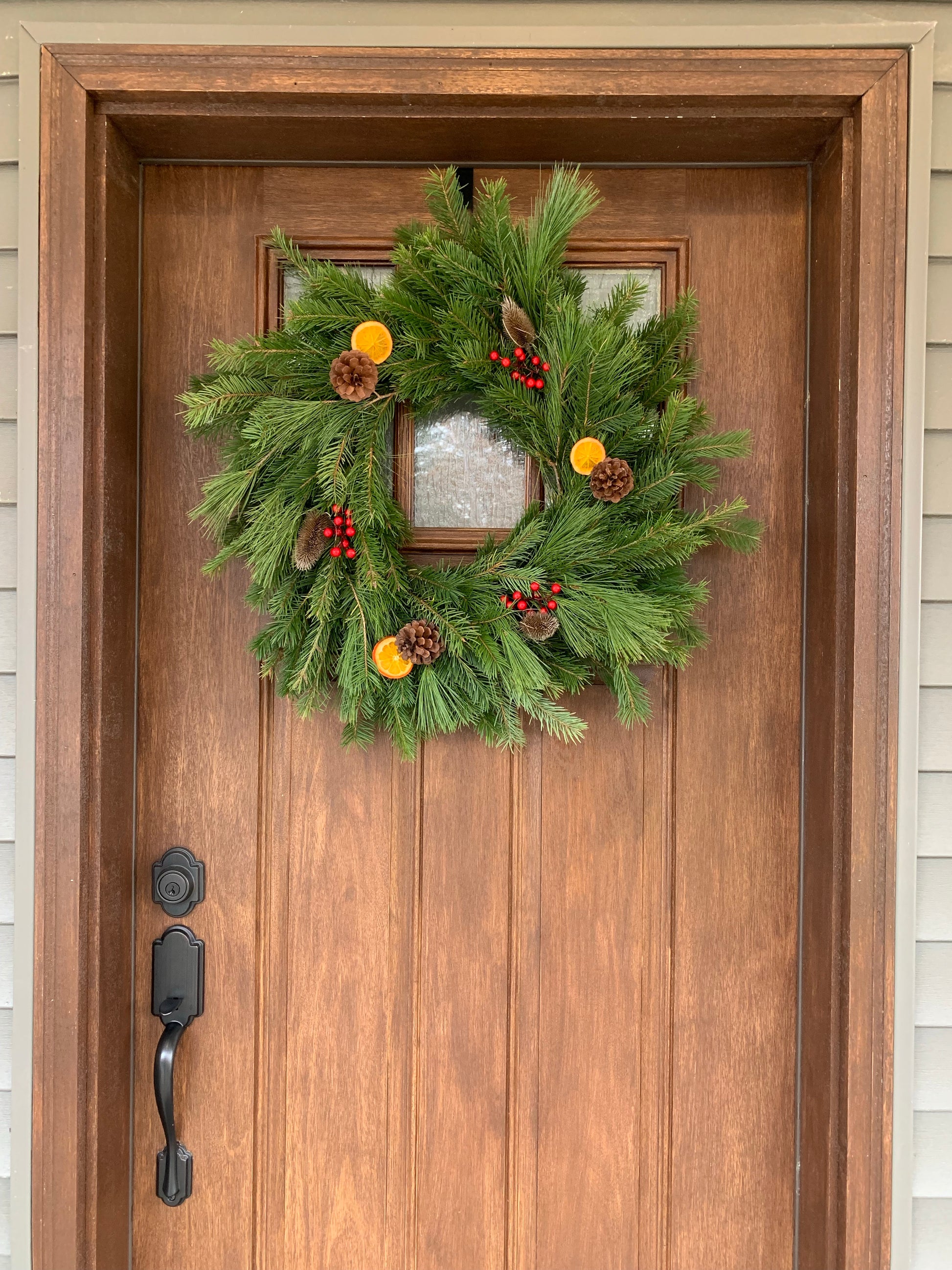 Farmhouse Christmas Wreath 24” - Hickory View Farms, LLC
