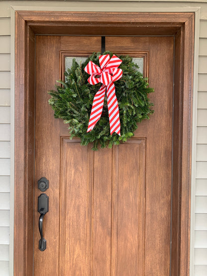 Christmas Wreath with Bow 22” - Hickory View Farms, LLC