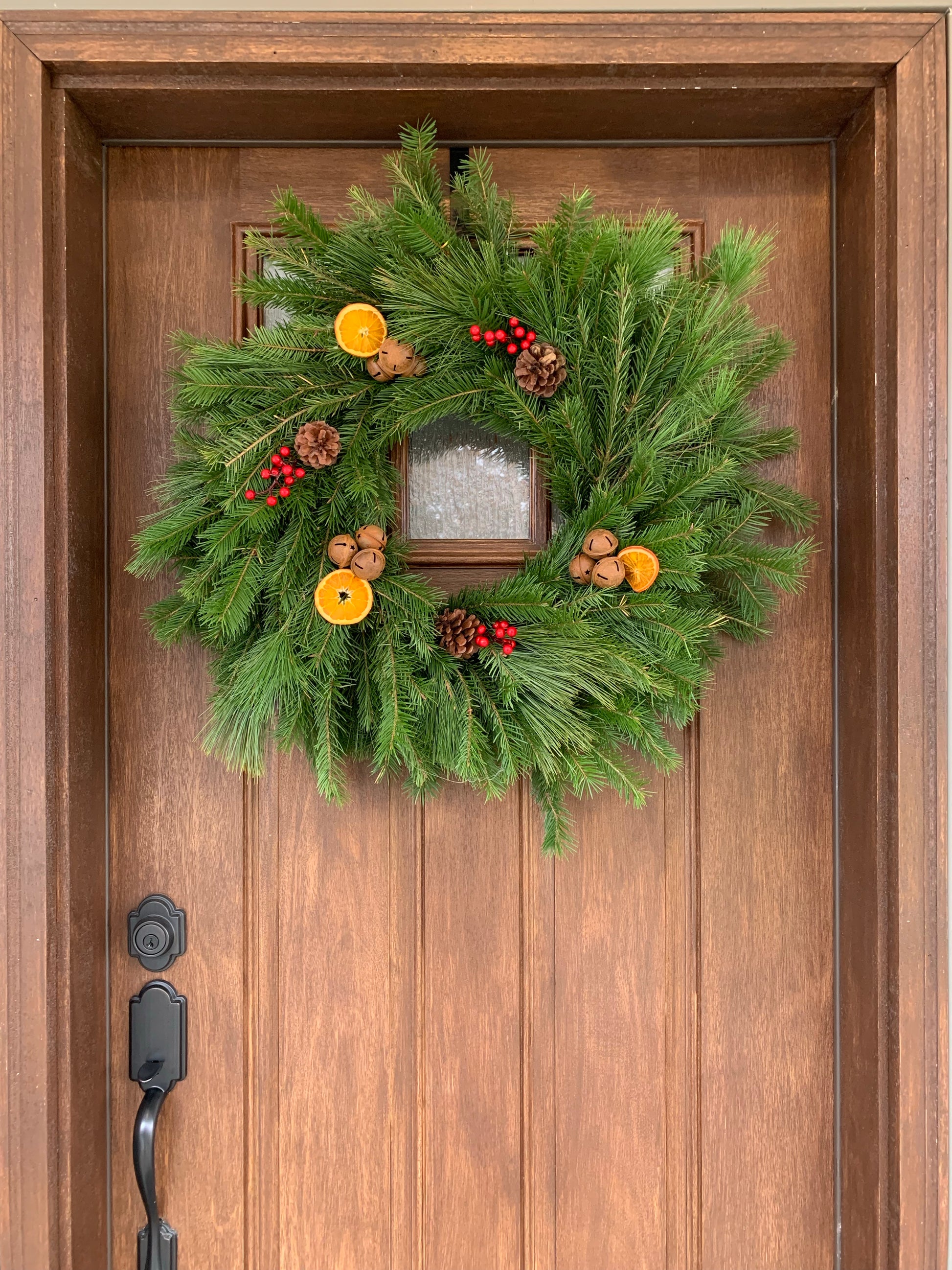 Farmhouse Christmas Wreath 24” - Hickory View Farms, LLC
